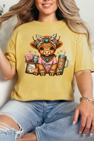 Mama Raising The Herd Comfort Colors Adult Ring-Spun Cotton Tee - Wholesale Accessory Market