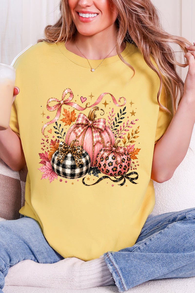 Pretty In Pumpkin Comfort Colors Adult Ring-Spun Cotton Tee - Wholesale Accessory Market