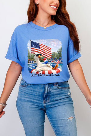 Chill The Fourth Out Comfort Colors Adult Ring - Spun Cotton Tee - Wholesale Accessory Market