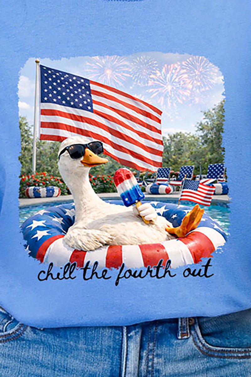Chill The Fourth Out Comfort Colors Adult Ring - Spun Cotton Tee - Wholesale Accessory Market