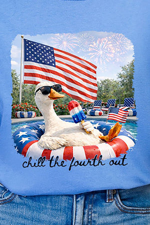 Chill The Fourth Out Comfort Colors Adult Ring - Spun Cotton Tee - Wholesale Accessory Market