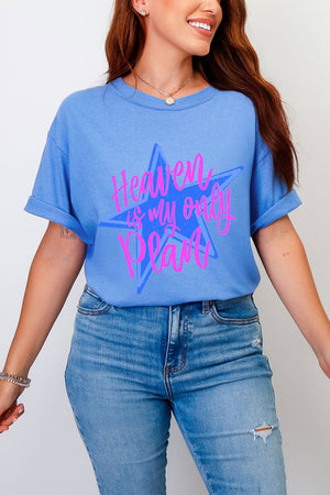 Heaven Is My Only Plan Comfort Colors Adult Ring - Spun Cotton Tee - Wholesale Accessory Market