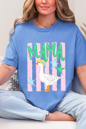 Striped Stars Mama Goose Comfort Colors Adult Ring - Spun Cotton Tee - Wholesale Accessory Market