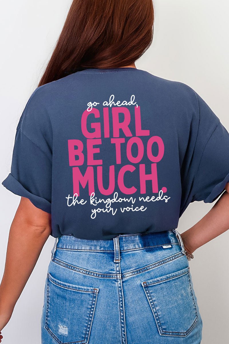 Esther Go Ahead Girl Full Front & Back Design Comfort Colors Adult Ring-Spun Cotton Tee - Wholesale Accessory Market
