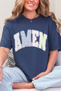 Garden Gingham Amen Comfort Colors Adult Ring - Spun Cotton Tee - Wholesale Accessory Market