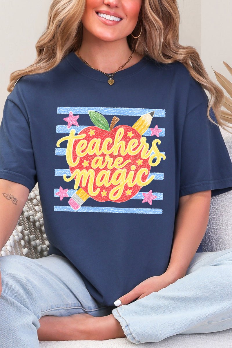 Teachers Are Magic Sketch Comfort Colors Adult Ring-Spun Cotton Tee - Wholesale Accessory Market