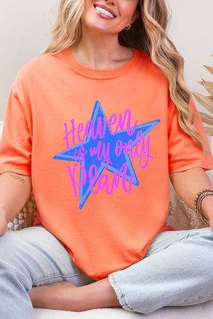 Heaven Is My Only Plan Comfort Colors Adult Ring - Spun Cotton Tee - Wholesale Accessory Market