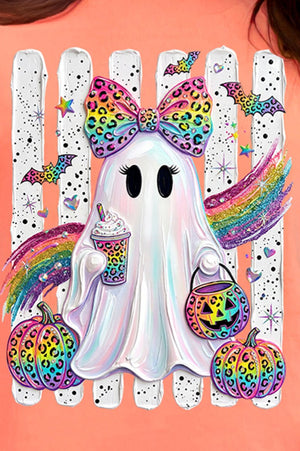Rainbow Glam Ghost Comfort Colors Adult Ring-Spun Cotton Tee - Wholesale Accessory Market