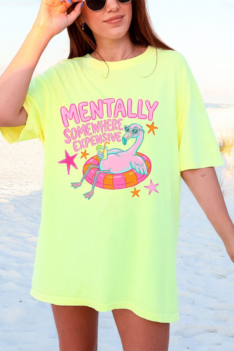 Mentally Somewhere Expensive Comfort Colors Adult Ring-Spun Cotton Tee - Wholesale Accessory Market