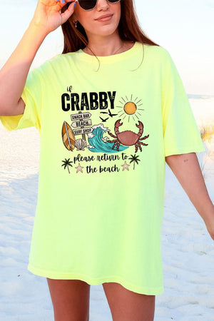 Crabby Beach Comfort Colors Adult Ring-Spun Cotton Tee - Wholesale Accessory Market