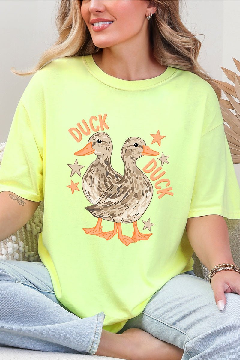 Duck Duck Goose Full Front & Back Design Comfort Colors Adult Ring - Spun Cotton Tee - Wholesale Accessory Market