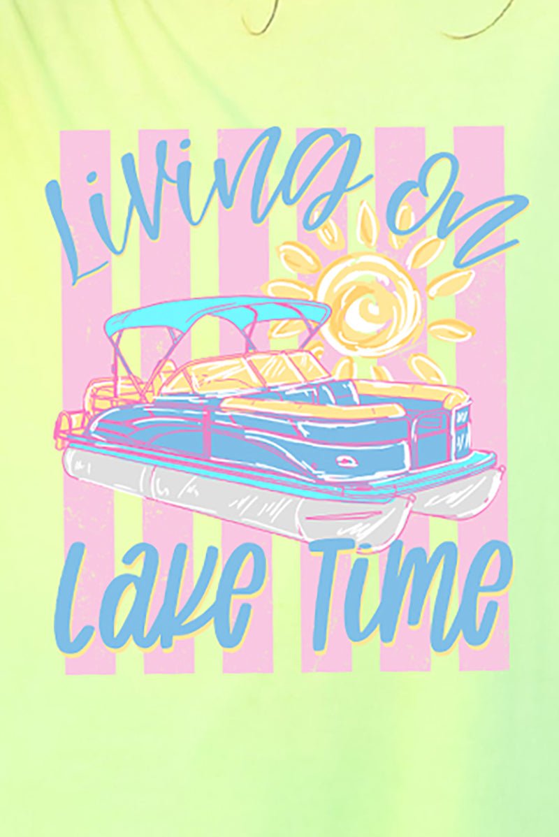 Living On Lake Time Comfort Colors Adult Ring-Spun Cotton Tee - Wholesale Accessory Market