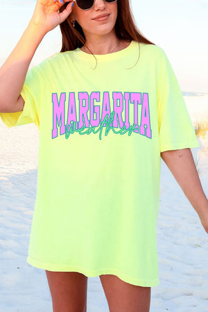 Margarita Weather Color Block Comfort Colors Adult Ring - Spun Cotton Tee - Wholesale Accessory Market