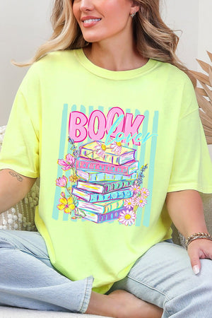 Petals & Paperback Book Lover Comfort Colors Adult Ring-Spun Cotton Tee - Wholesale Accessory Market