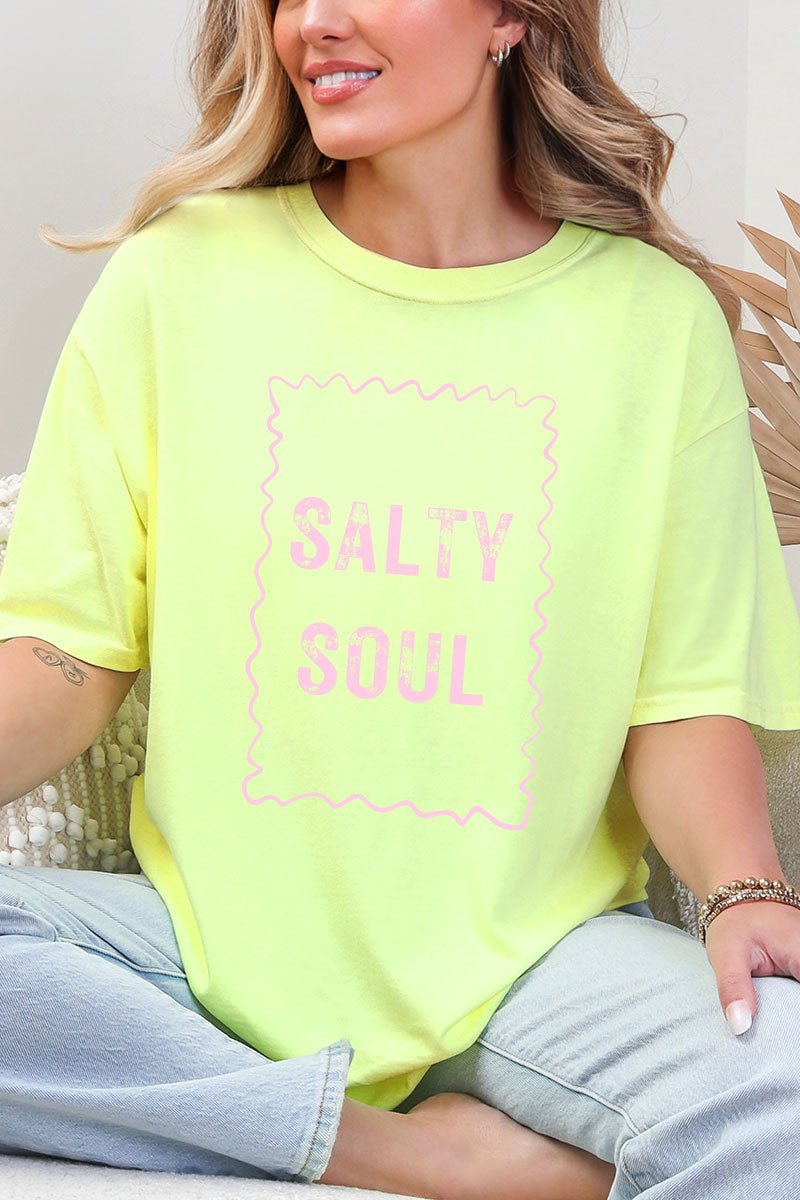 Pink Salty Soul Comfort Colors Adult Ring - Spun Cotton Tee - Wholesale Accessory Market
