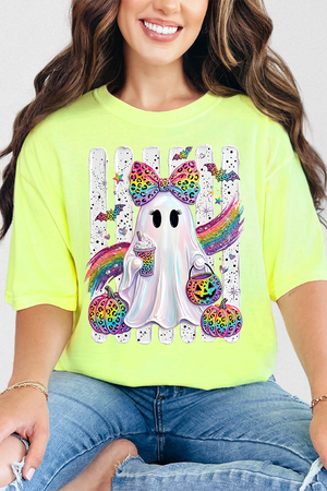 Rainbow Glam Ghost Comfort Colors Adult Ring-Spun Cotton Tee - Wholesale Accessory Market