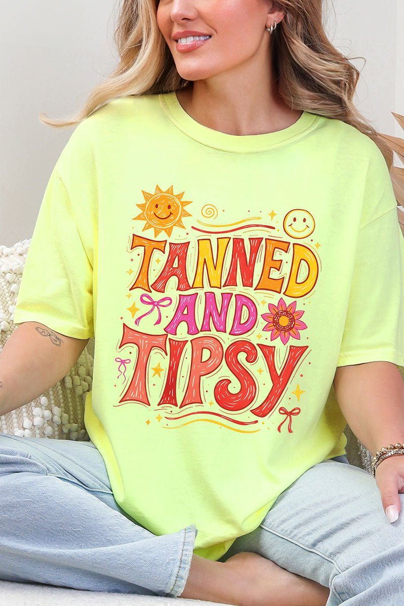 Tanned And Tipsy State Of Mind Comfort Colors Adult Ring-Spun Cotton Tee - Wholesale Accessory Market