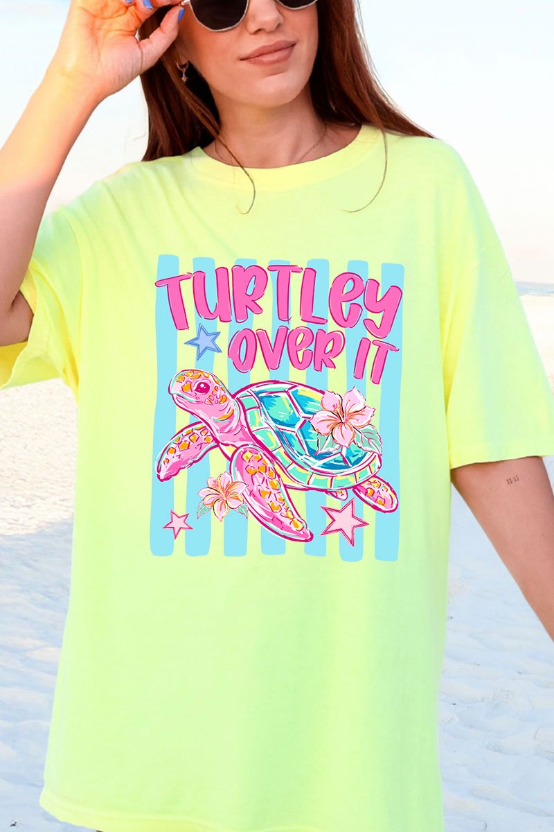 Turtley Over It Comfort Colors Adult Ring - Spun Cotton Tee - Wholesale Accessory Market