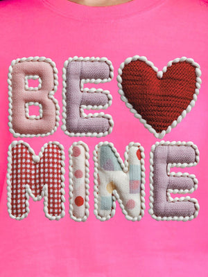 Be Mine Faux Yarn Comfort Colors Adult Ring - Spun Cotton Tee - Wholesale Accessory Market