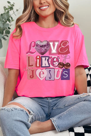 Bold Love Like Jesus Comfort Colors Adult Ring - Spun Cotton Tee - Wholesale Accessory Market