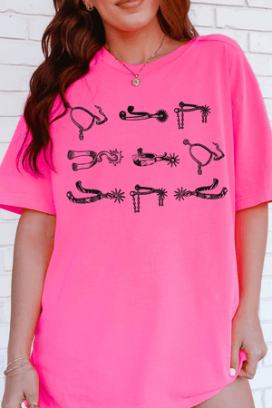 Boot Spurs Comfort Colors Adult Ring - Spun Cotton Tee - Wholesale Accessory Market