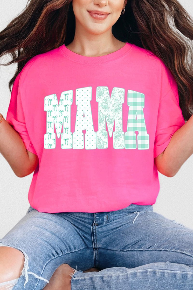 Bow And Green Mama Comfort Colors Adult Ring - Spun Cotton Tee - Wholesale Accessory Market