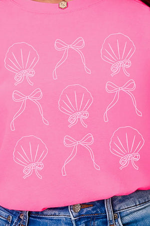 Bows And Shells Comfort Colors Adult Ring - Spun Cotton Tee - Wholesale Accessory Market