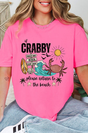 Crabby Beach Comfort Colors Adult Ring-Spun Cotton Tee - Wholesale Accessory Market