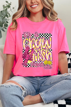 Crawfish Kinda Day Comfort Colors Adult Ring - Spun Cotton Tee - Wholesale Accessory Market