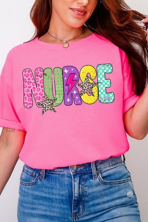 Distressed Retro Nurse Comfort Colors Adult Ring - Spun Cotton Tee - Wholesale Accessory Market