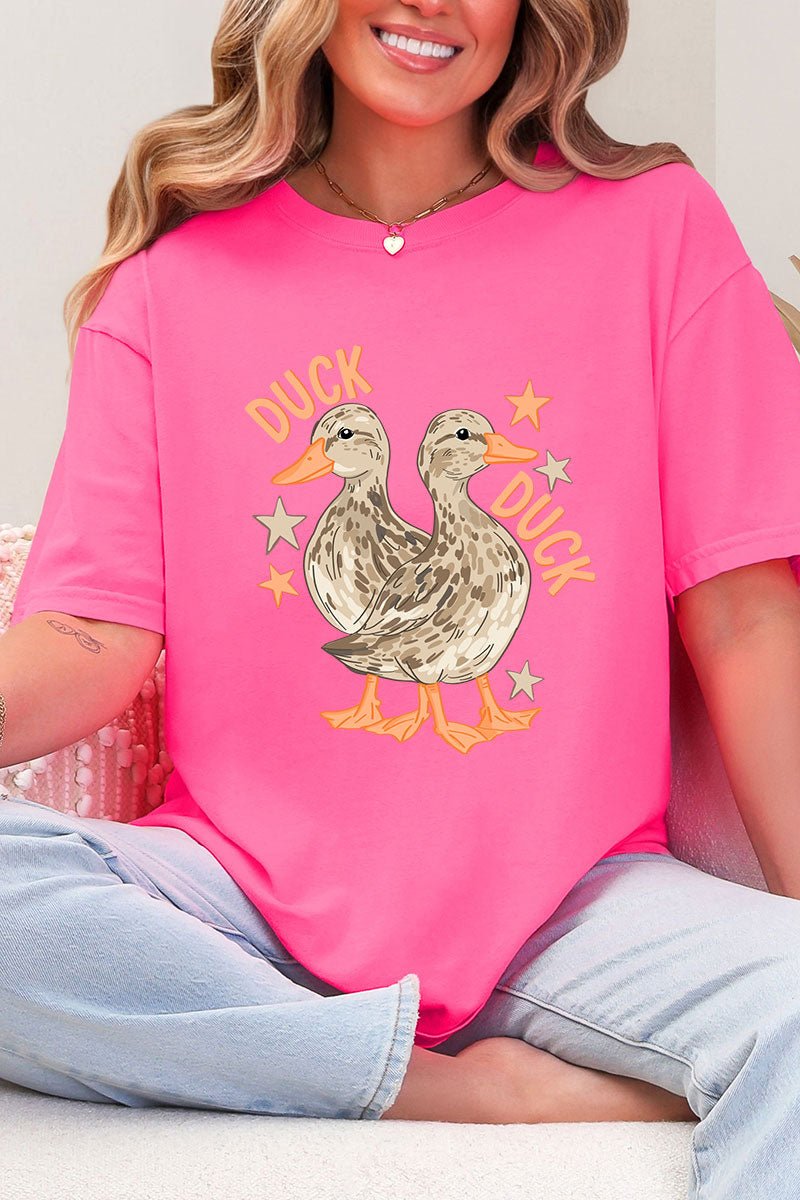 Duck Duck Goose Full Front & Back Design Comfort Colors Adult Ring - Spun Cotton Tee - Wholesale Accessory Market