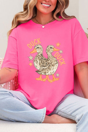 Duck Duck Goose Full Front & Back Design Comfort Colors Adult Ring - Spun Cotton Tee - Wholesale Accessory Market