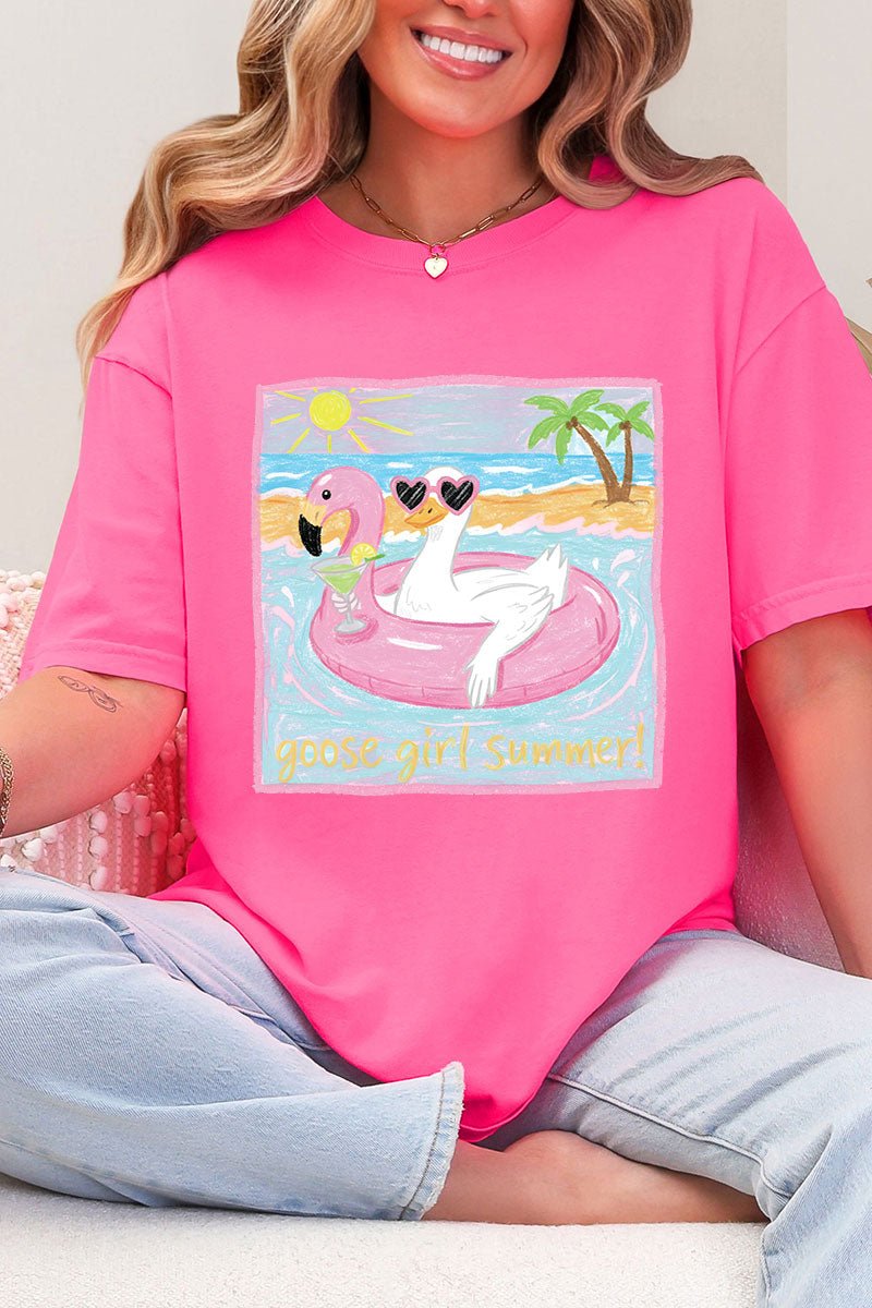 Goose Girl Summer Comfort Colors Adult Ring-Spun Cotton Tee - Wholesale Accessory Market