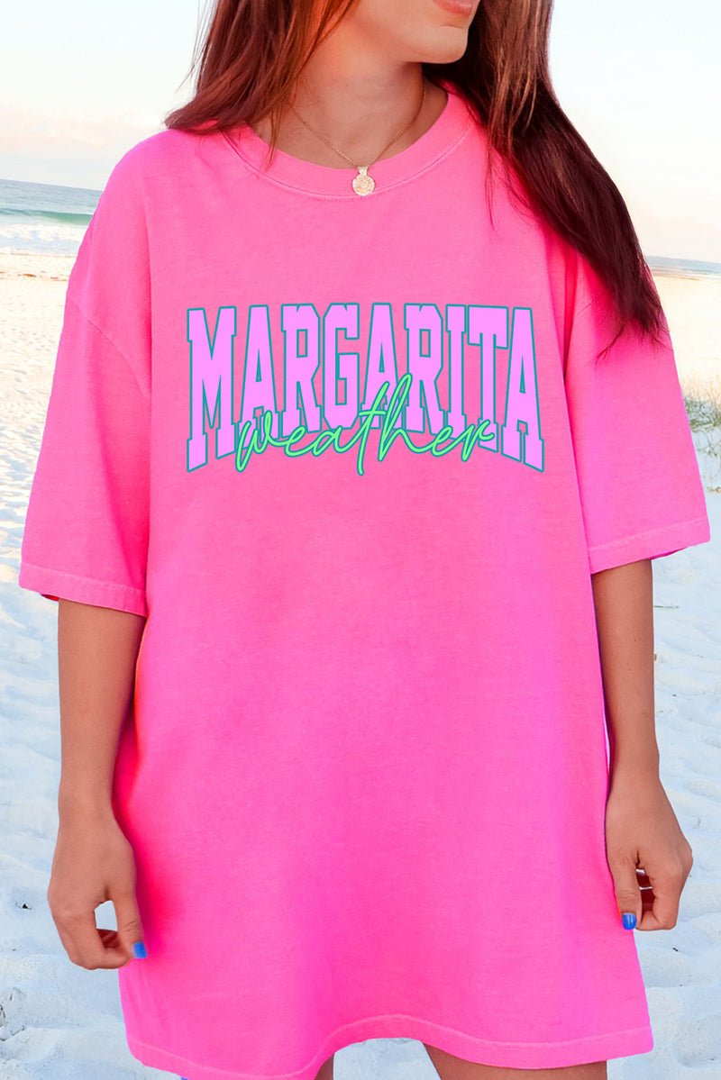 Margarita Weather Color Block Comfort Colors Adult Ring - Spun Cotton Tee - Wholesale Accessory Market