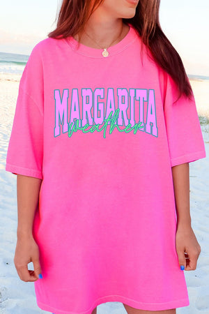 Margarita Weather Color Block Comfort Colors Adult Ring - Spun Cotton Tee - Wholesale Accessory Market