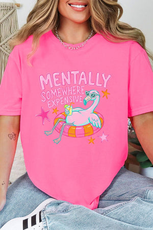 Mentally Somewhere Expensive Comfort Colors Adult Ring-Spun Cotton Tee - Wholesale Accessory Market