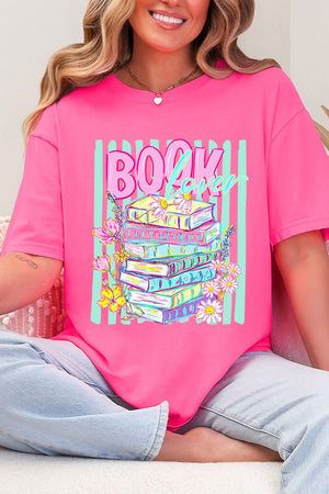 Petals & Paperback Book Lover Comfort Colors Adult Ring-Spun Cotton Tee - Wholesale Accessory Market