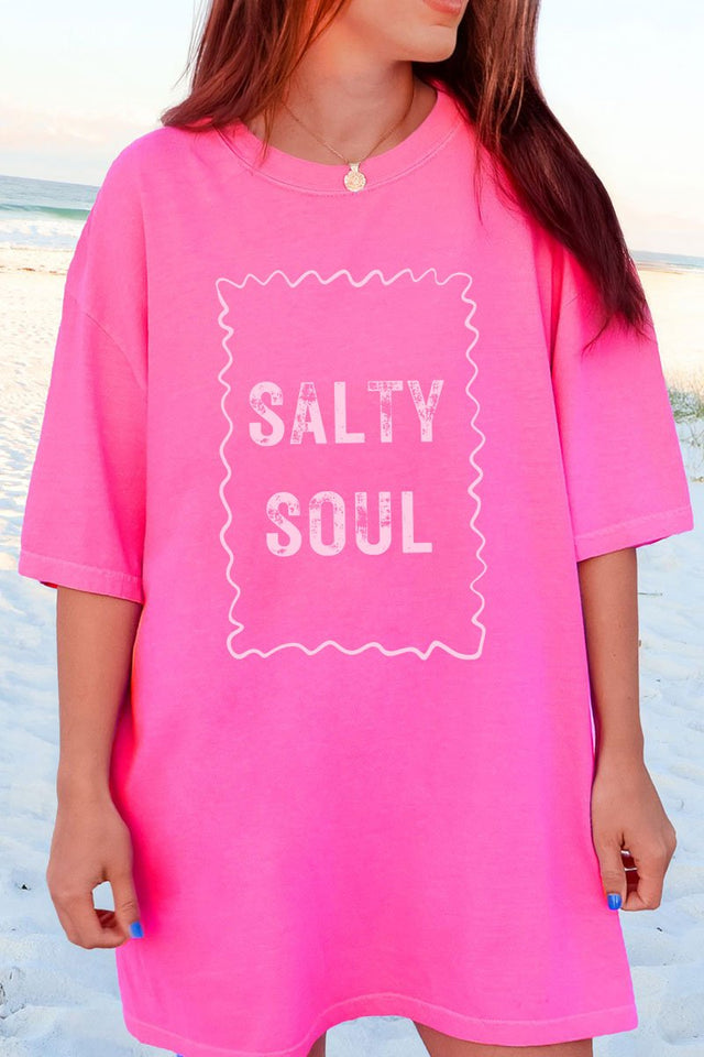 Pink Salty Soul Comfort Colors Adult Ring - Spun Cotton Tee - Wholesale Accessory Market