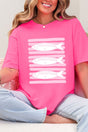 Preppy Pink Fish Comfort Colors Adult Ring - Spun Cotton Tee - Wholesale Accessory Market