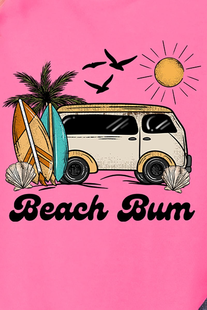 Retro Beach Bum Comfort Colors Adult Ring-Spun Cotton Tee - Wholesale Accessory Market