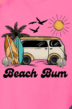 Retro Beach Bum Comfort Colors Adult Ring-Spun Cotton Tee - Wholesale Accessory Market