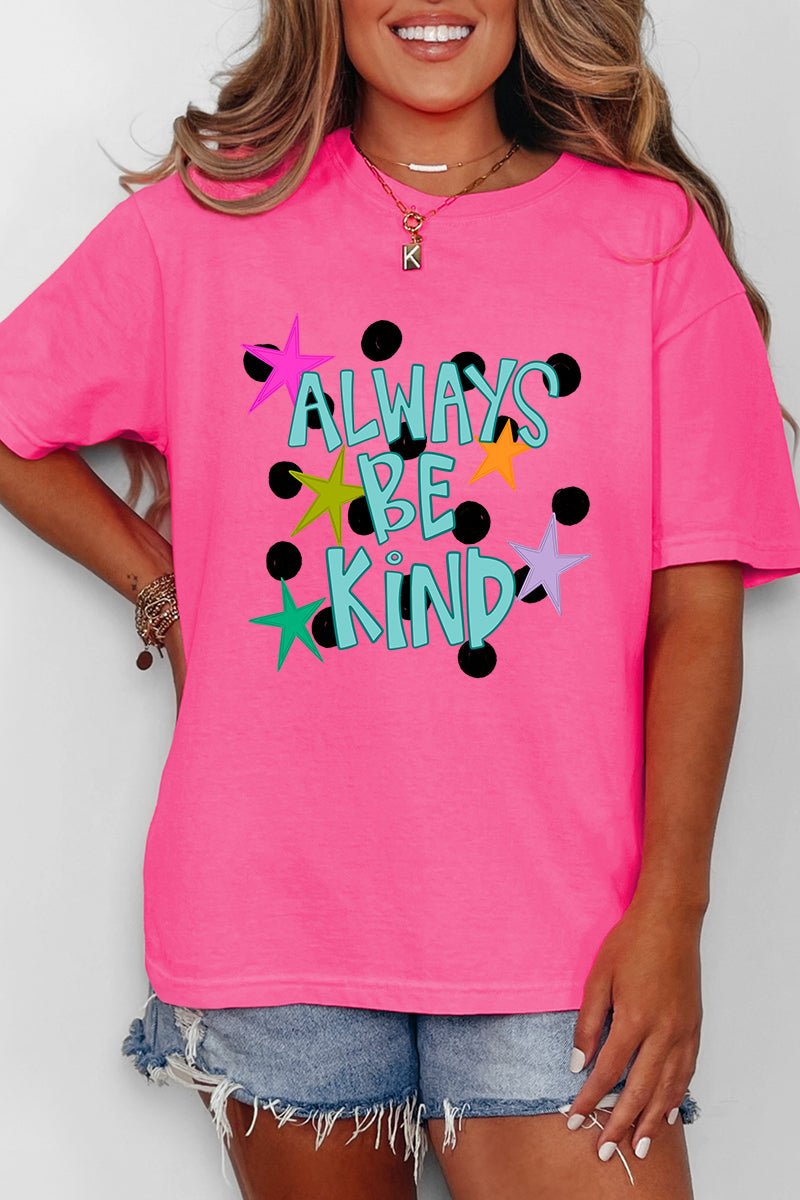 Stars Always Be Kind Comfort Colors Adult Ring - Spun Cotton Tee - Wholesale Accessory Market