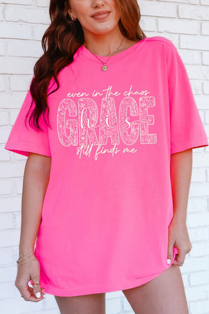 White Grace In Bloom Comfort Colors Adult Ring-Spun Cotton Tee - Wholesale Accessory Market
