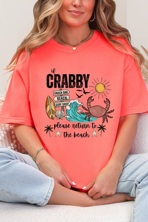 Crabby Beach Comfort Colors Adult Ring-Spun Cotton Tee - Wholesale Accessory Market