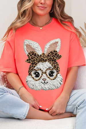 Faux Yarn Easter Bunny Comfort Colors Adult Ring - Spun Cotton Tee - Wholesale Accessory Market