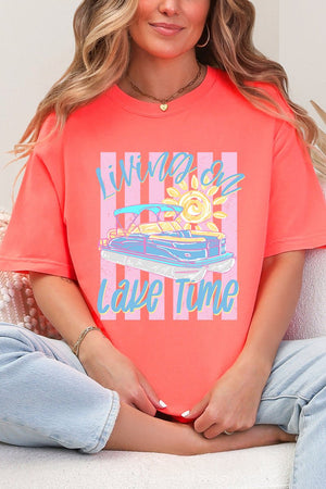 Living On Lake Time Comfort Colors Adult Ring-Spun Cotton Tee - Wholesale Accessory Market