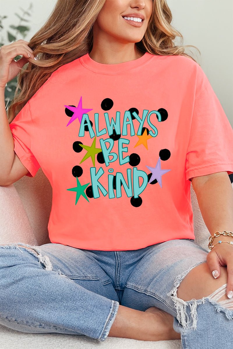 Stars Always Be Kind Comfort Colors Adult Ring - Spun Cotton Tee - Wholesale Accessory Market