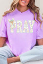 Coquette Cross Pray Comfort Colors Adult Ring - Spun Cotton Tee - Wholesale Accessory Market