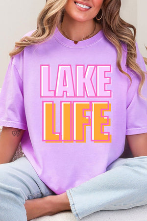 Golden Hour Lake Life Comfort Colors Adult Ring - Spun Cotton Tee - Wholesale Accessory Market