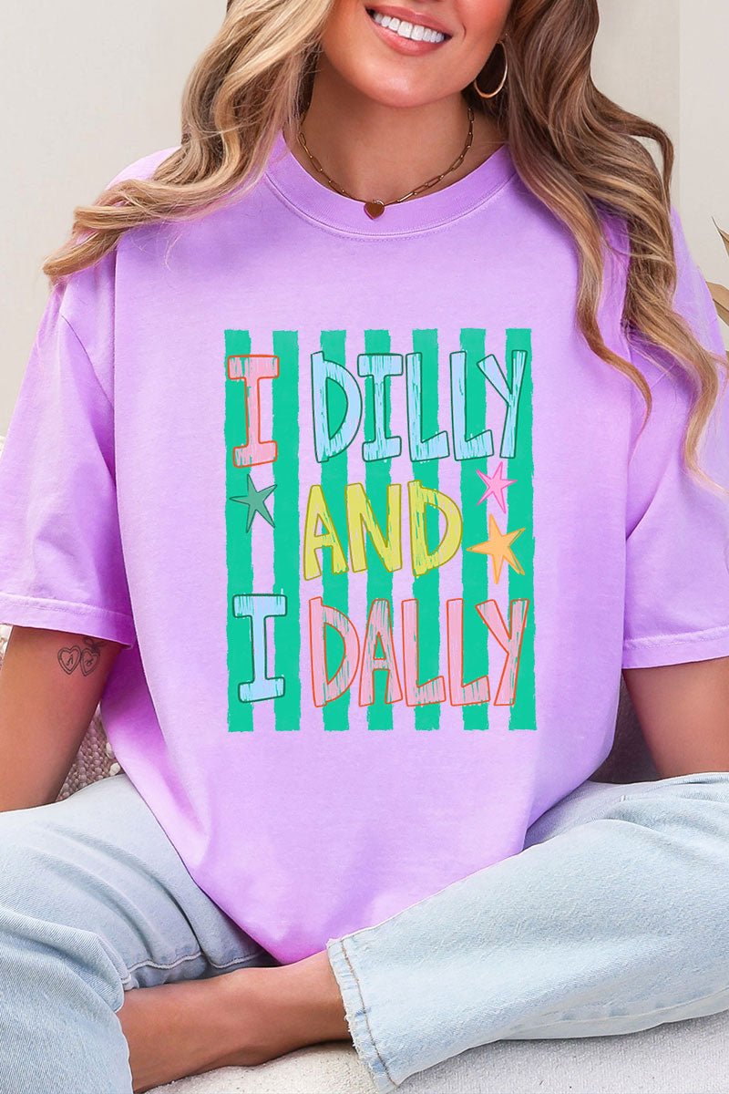 I Dilly & I Dally Comfort Colors Adult Ring - Spun Cotton Tee - Wholesale Accessory Market